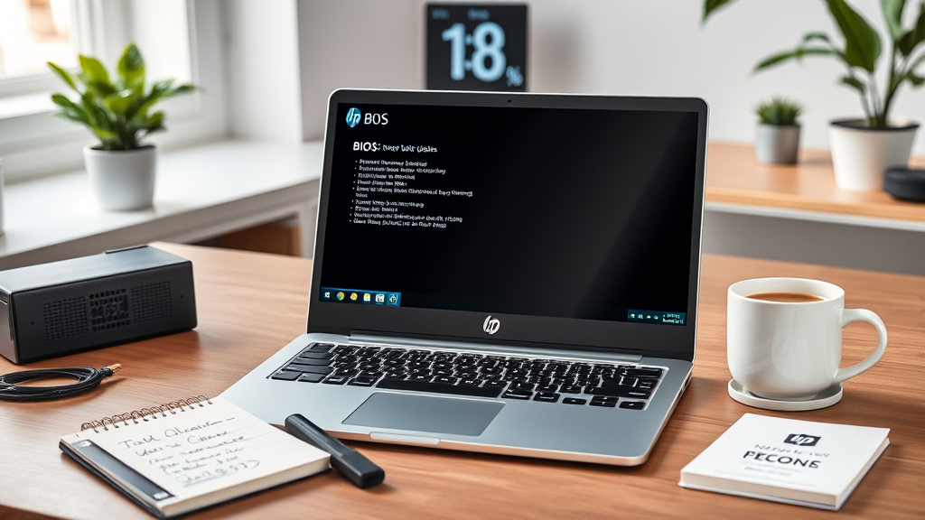 HP 노트북 BIOS 진입 및 설정 변경 가이드